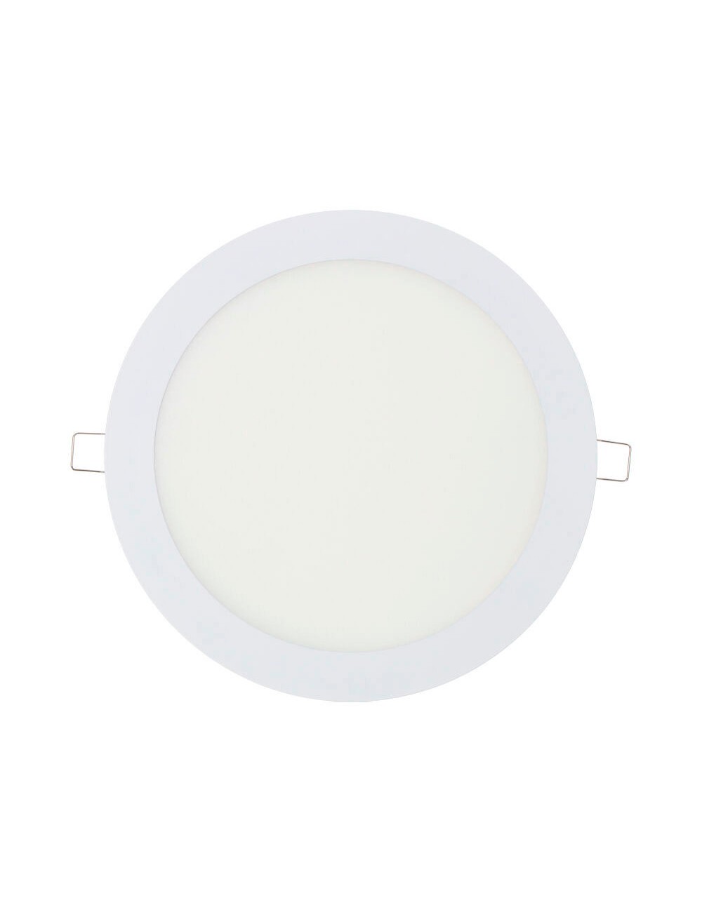 Downlight led empotrable redondo 20 w luz fría 6400 k 1500 lm blanco ø22,5 cm