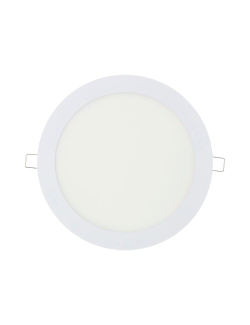 Downlight led empotrable redondo 20 w luz fría 6400 k 1500 lm blanco ø22,5 cm