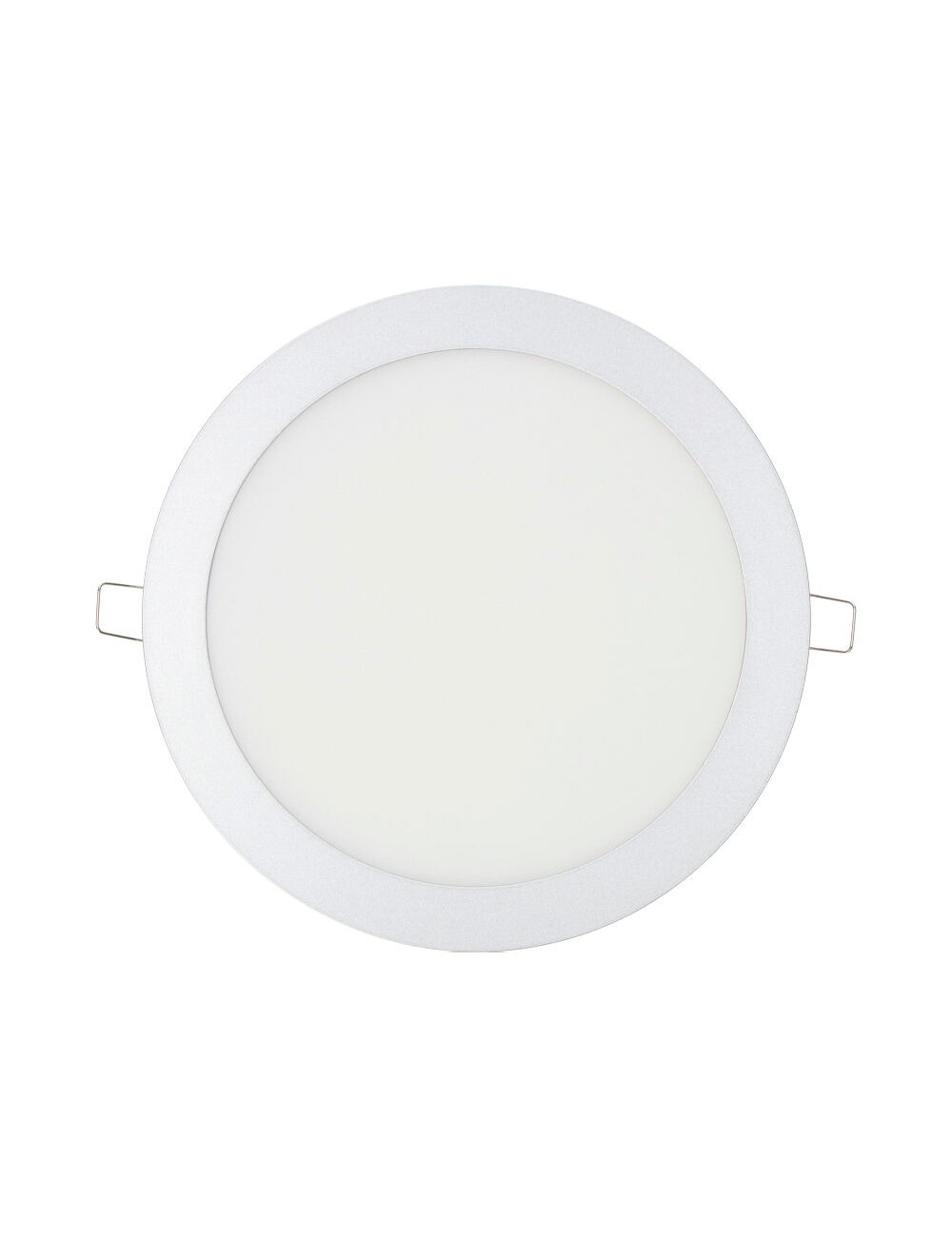Downlight led empotrable redondo 20 w luz fría 6400 k 1500 lm cromado ø22,5 cm