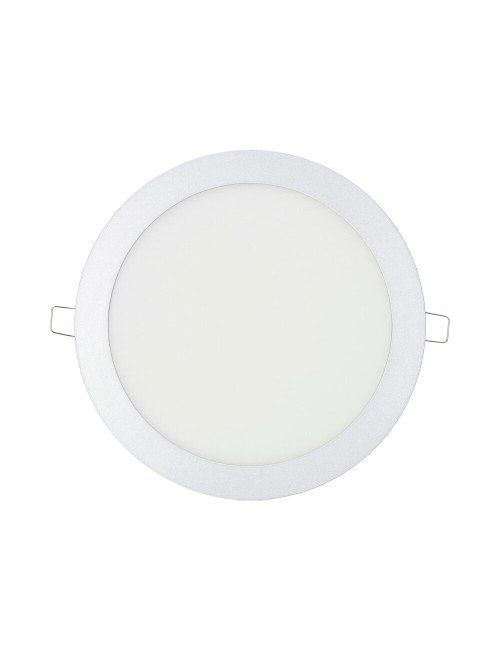Downlight led empotrable redondo 20 w luz fría 6400 k 1500 lm cromado ø22,5 cm