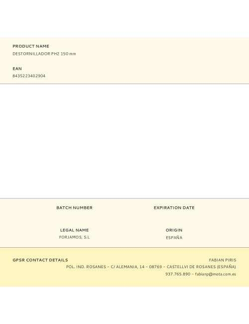 Destornillador ph2 150 mm