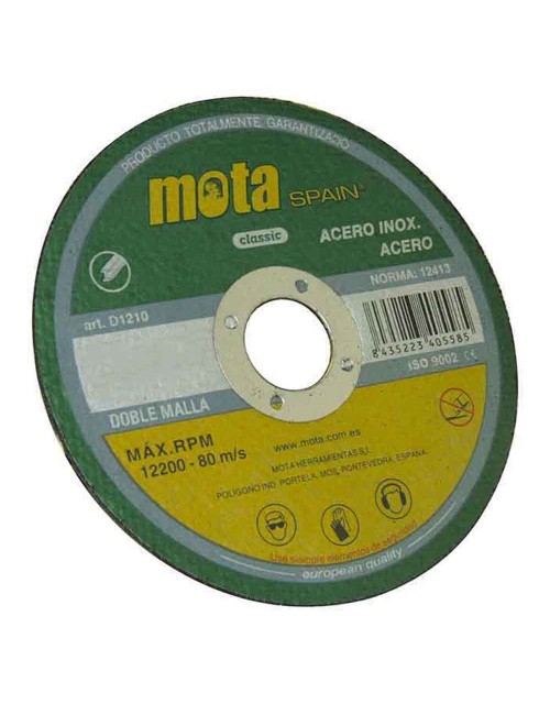 Disco corte acero inox ø115 x 1,0 x 22,23 mm