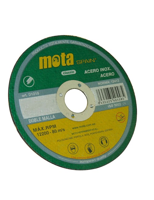 Disco corte acero inox ø115 x 1,6 x 22,23 mm