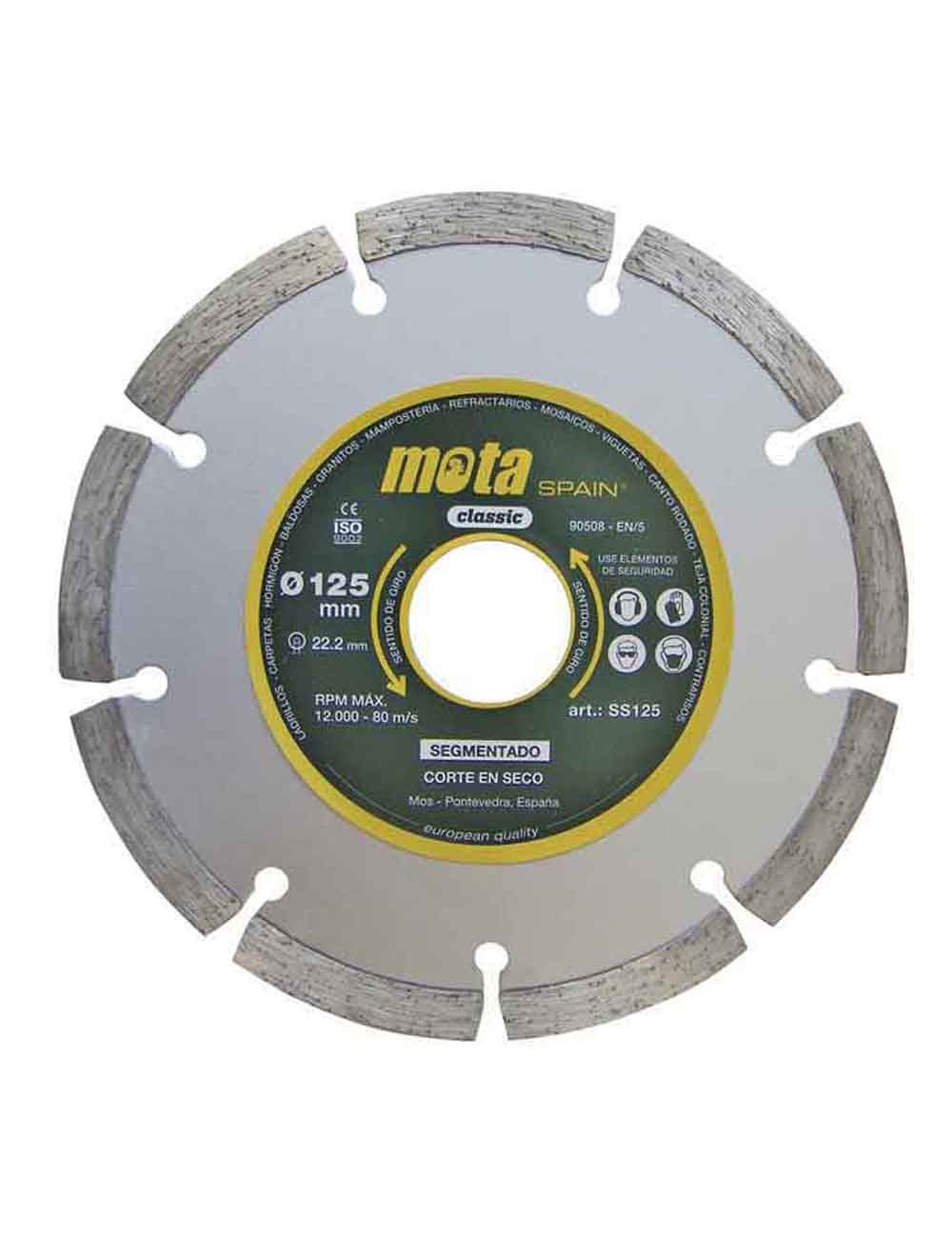 Disco diamantado segmentado laser ø115 mm clp18