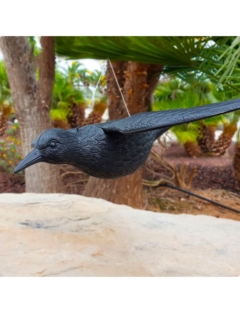 Cuervo de plastico (volador) 58cm edm