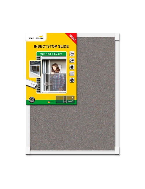 Mosquitera con marco extensible para ventanas y persianas blanco 50 x 75-142 cm
