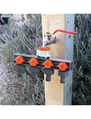 Distribuidor de 4 vías 3/4"