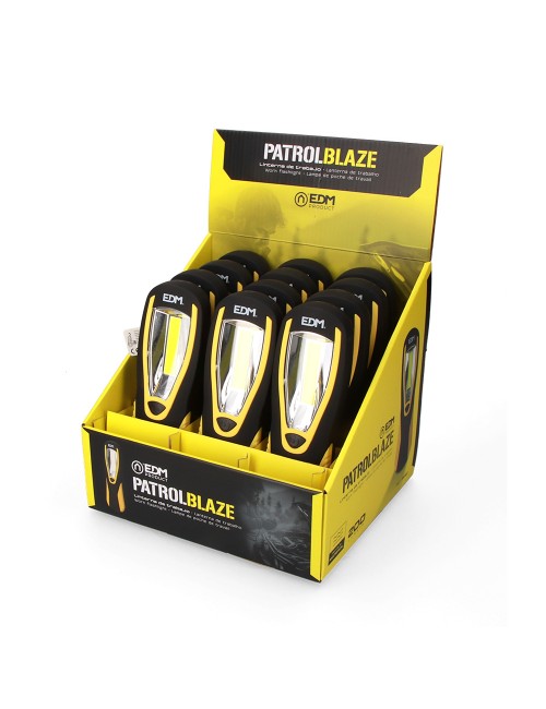 Linterna led xl patrol blaze, 5 w 200 lm, con gancho + iman 3xaa (pilas incluidas)