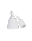 Lámpara colgante de silicona e27 60 w color blanco