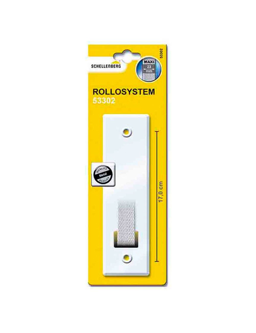 Recogedor con placa blanco sistema maxi 25 x 165 x 140 mm (140 x 155 mm)