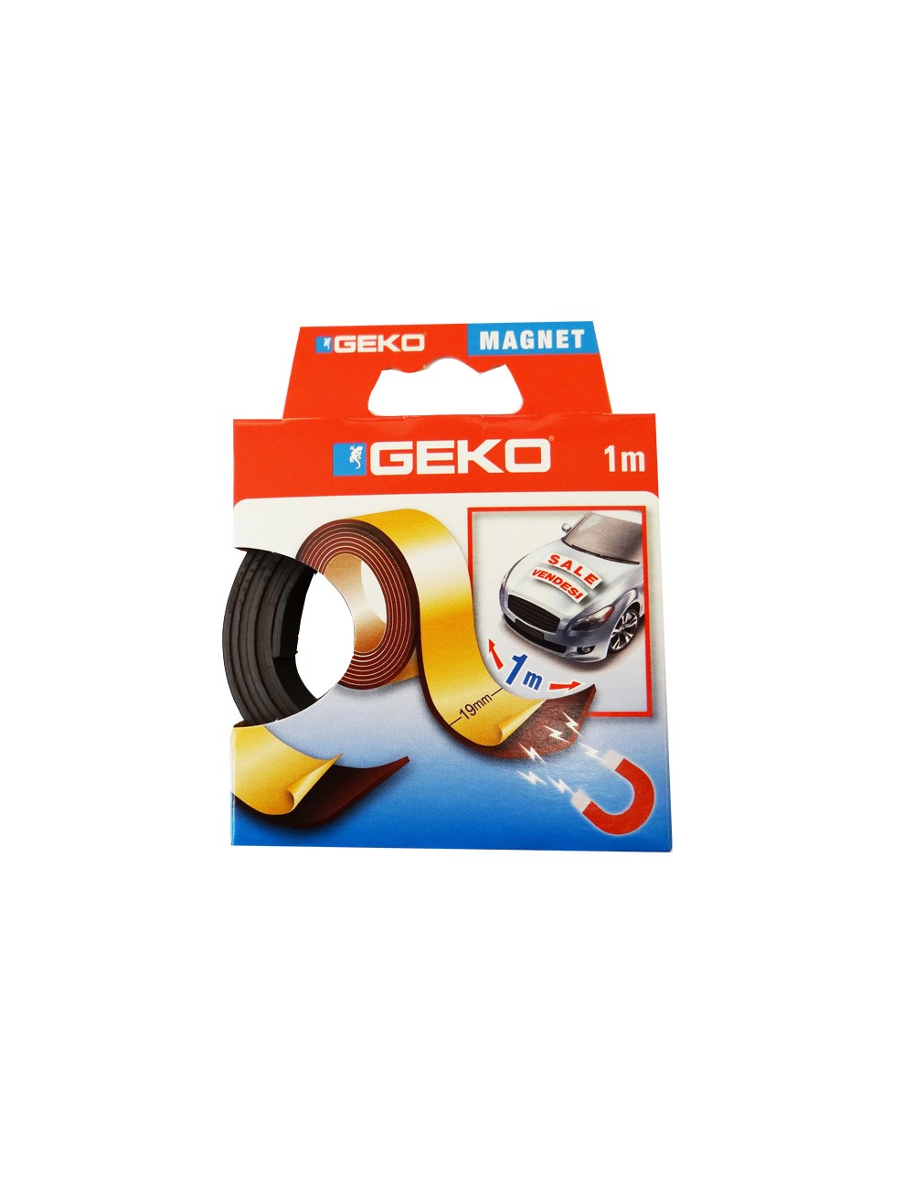 Cinta adhesiva magnética 19 mm x 1 m