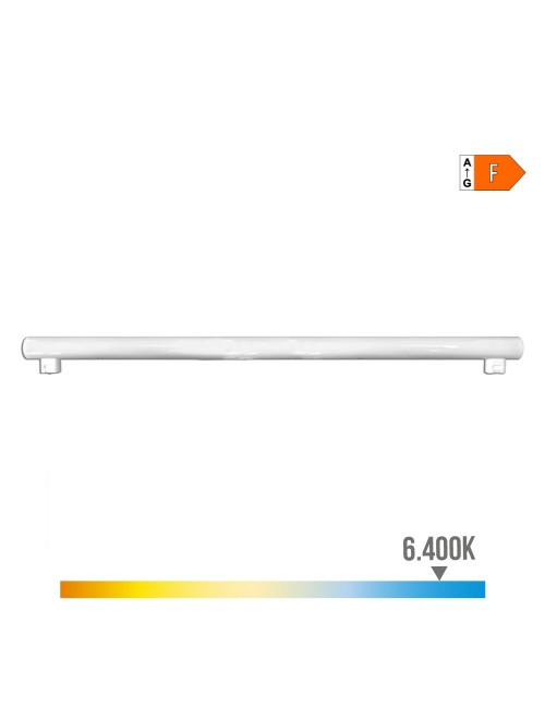 Linestra led 2 casquillos s14s 18 w 1800 lm 6400 k luz fria 1000 x 30 x 47 mm