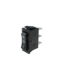 Interruptor on-off-on estrecho 15a 250v negro