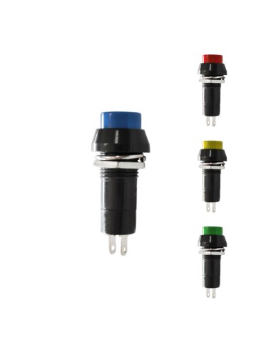 Interruptor unipolar base redonda 1a 250v colores surtidos