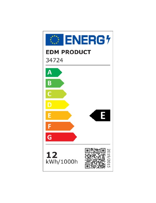 Aplique led circular blanco 12 w 4000k luz día ip65 ø19,2 x 7,2 cm