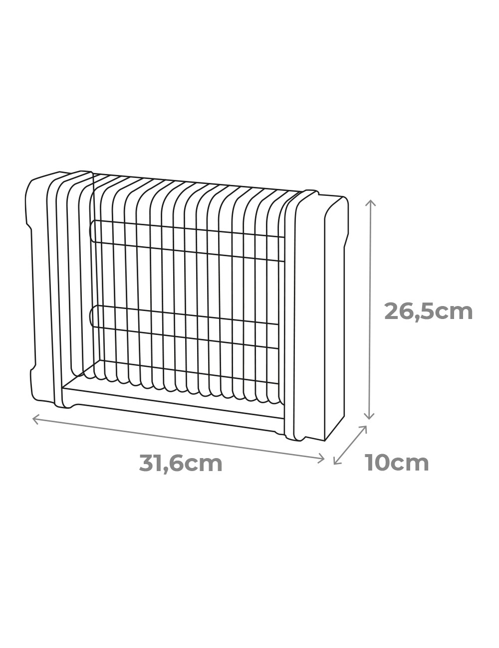 Mata insectos profesional eléctrico 2x6w 30m 31,6x10x26,5cm 340° color negro edm