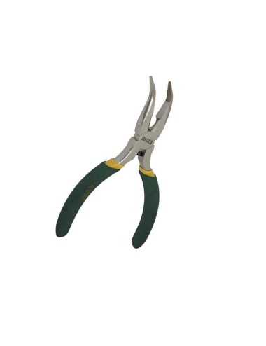 Alicates mini punta semiredonda curva 130 mm