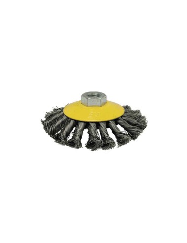 Cepillo conico de alambre trenzado ø100 mm