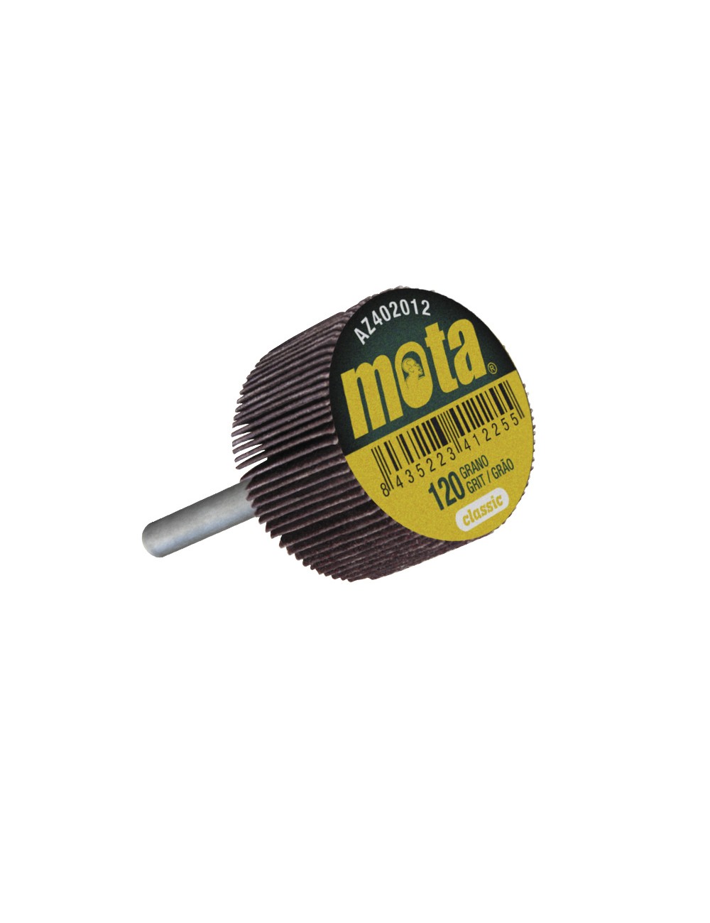 Cepillo de laminas con vastago 40 x 30 x 6 mm grano 50