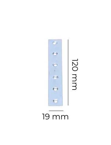 Pletina zincada 120x19x2mm