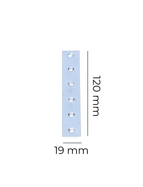 Pletina zincada 120x19x2mm