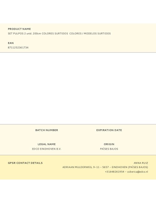 Set pulpos 2 unid. 200cm colores surtidos colores / modelos surtidos