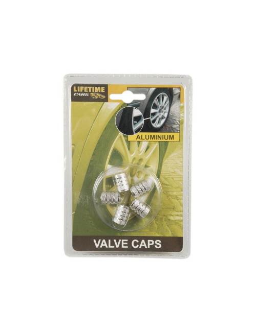 Set de 5 tapones para rueda de coche plata dunlop