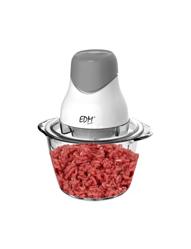 Picadora con recipiente de cristal 320 w