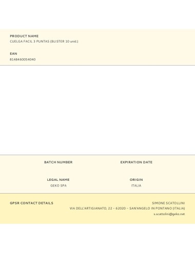 Cuelga facil 3 puntas (blister 10 unid.)