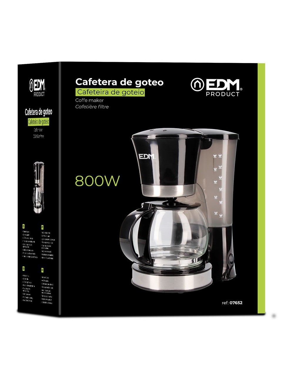 Cafetera de goteo 12 tazas 800 w
