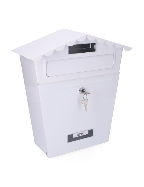 Buzon de acero modelo classic blanco 295 x 105 x 355 mm