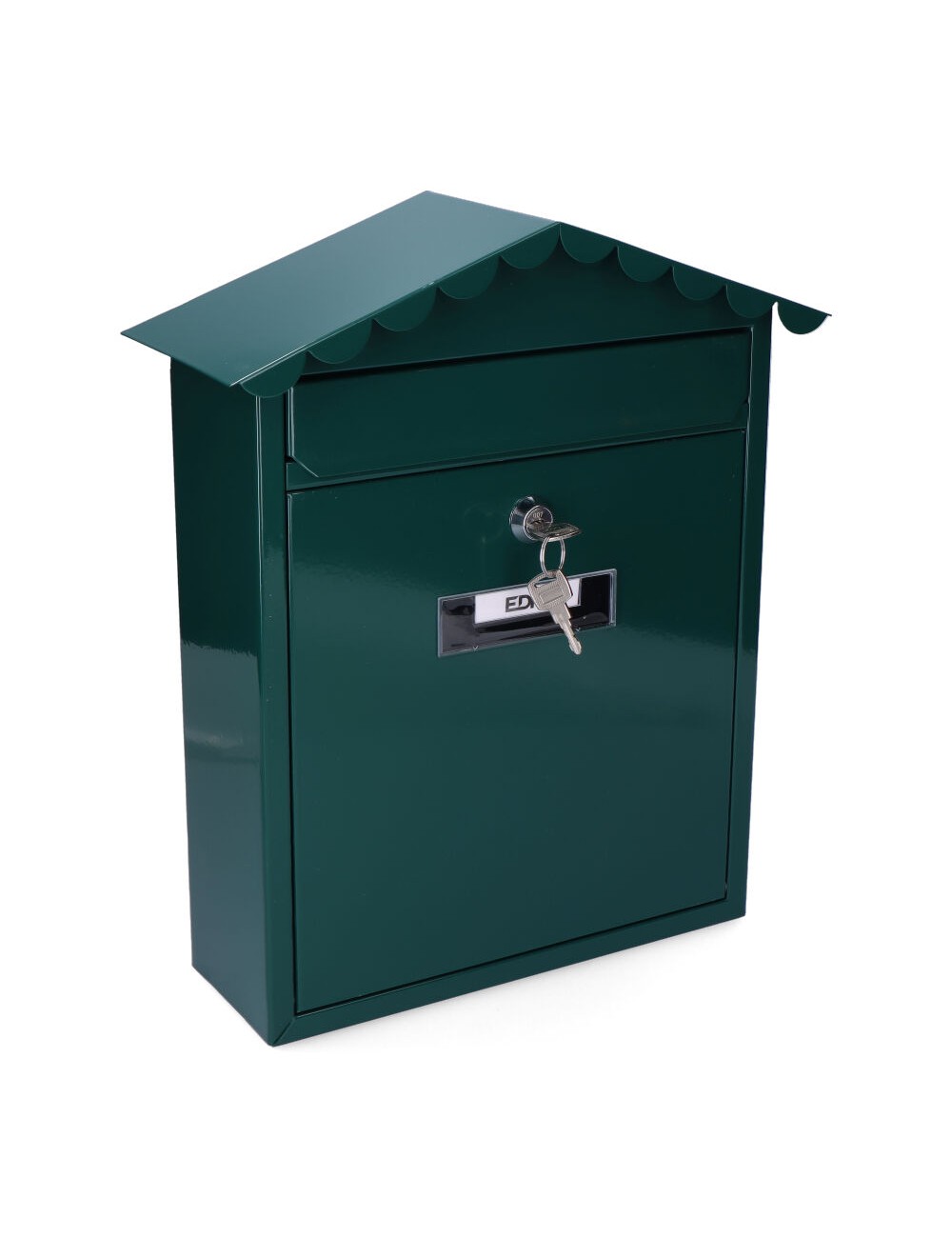 Buzon de acero modelo tradition verde 260 x 90 x 355 mm