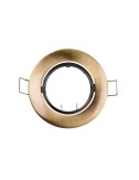 Aro halogeno metálico. oscilante. color oro viejo. ø8,4cm edm