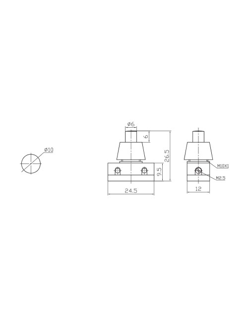 Interruptor unipolar pulsador 2a 250v blanco