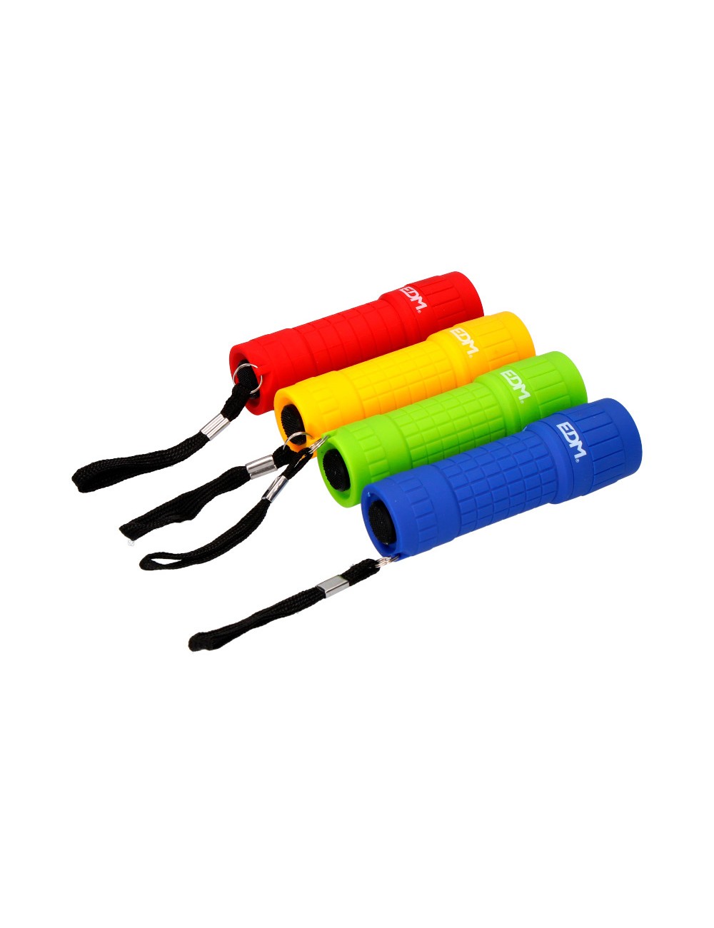 Mini linterna de plástico led cob 60lm 3xaaa (pilas incluidas) colores surtidos