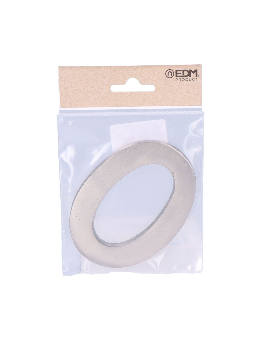 Número 0 niquel mate 10cm fijación invisible