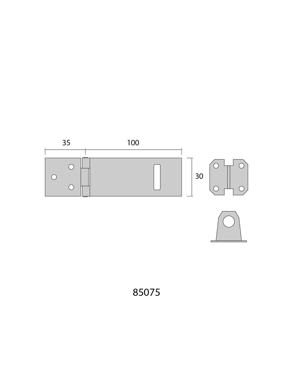Portacandados de zinc 100mm