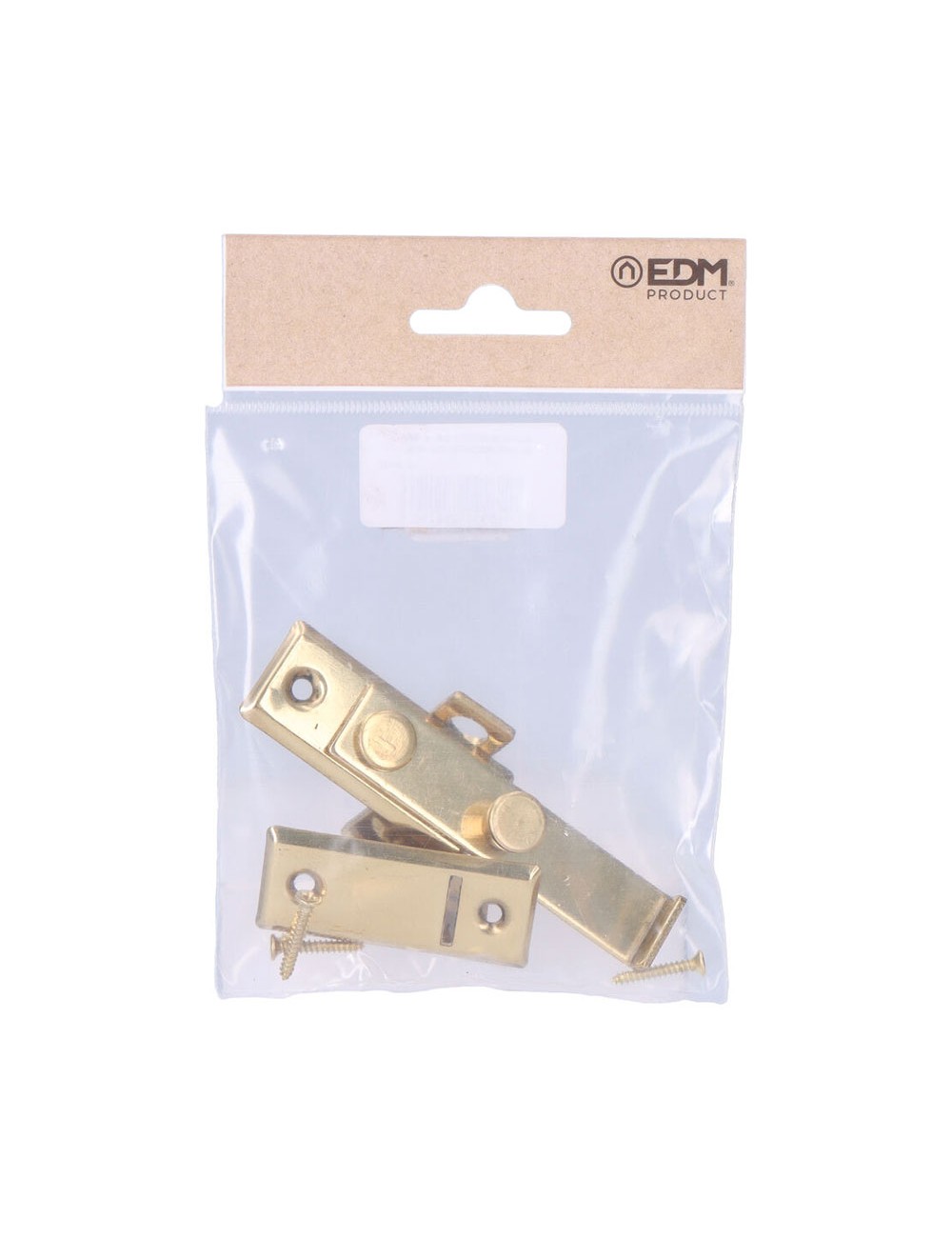 Pestillo reversible latón pulido 8cm