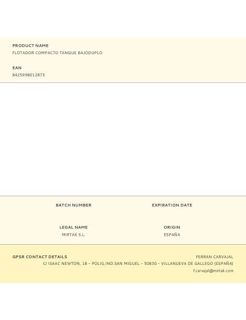 Flotador compacto tanque bajoduplo