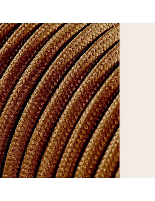 Carrete cable cordón tubular h03vv-f 2 x 0,75 mm marrón brillante, 25 m