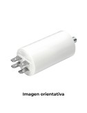 Condensador de arranque mka 2mf 5% 450v ø3,4x6,3cm con espiga m8 y faston simple 6,35 konek