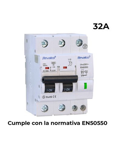 Iga 2p 32a c 10ka - proteccion contra sobretensiones permanente segun normativa en-50550