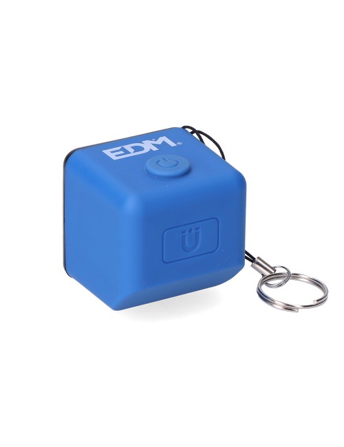 Linterna cubo led recargable. cob 3w 300lm 1.000mah con usb + iman. funcion power bank. colores surtidos