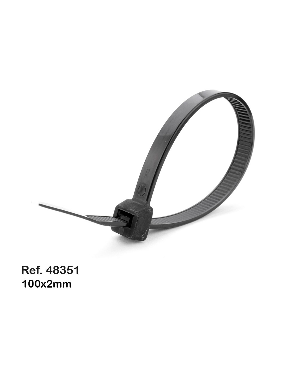 Set de 1000 bridas 100 x 2,5 mm, colores varios, presentacion en bote, nylon alta calidad