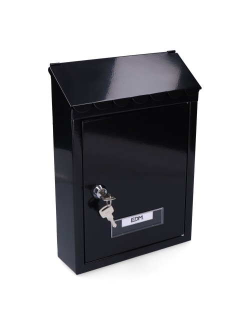 Buzon de acero modelo standard negro 210 x 60 x 300 mm