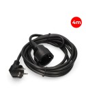 Prolongador con 1 toma 2p+t 16a 250v~ 4 m de cable h05vv-f 3g1,5mm, negro