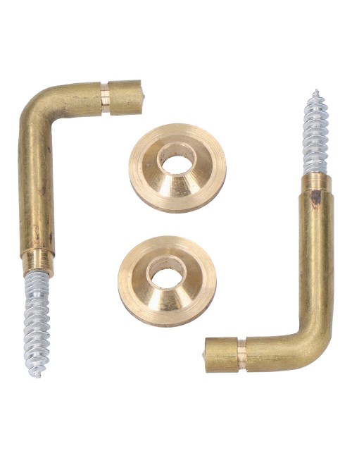 Alzapaños torneados latón 30 mm. recogedor de cortina, 2 uds