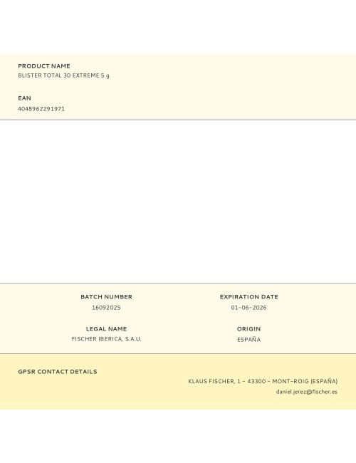 Blister total 30 extreme 5 g