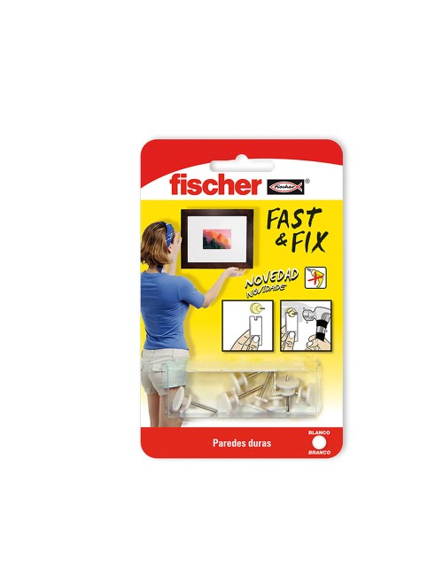 Colgador basico fast&fix (blister 12 unid.) 534843 fischer