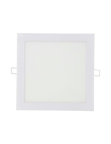 Downlight led empotrable cuadrado 20 w luz día 4000 k 1500 lm color blanco 22 x 22 cm